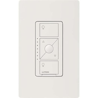 Lutron Caseta Original Smart Dimmer Switch ELV+ (Lutron Hub Required), 250W LED, Single-Pole/3-Way, Neutral Required, PD-5NE-IV, Ivory