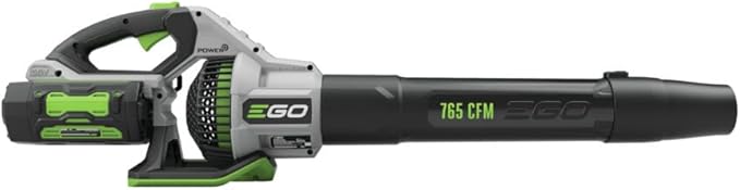 EGO Power+ LB7654 765 CFM Variable-Speed 56-Volt Lithium-ion Cordless Leaf Blower with Shoulder Strap, 5.0Ah Battery and Charger Included