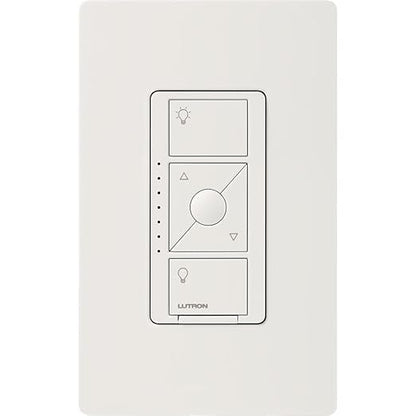 Lutron Caseta Original Smart Dimmer Switch ELV+ (Lutron Hub Required), 250W LED, Single-Pole/3-Way, Neutral Required, PD-5NE-WH, White
