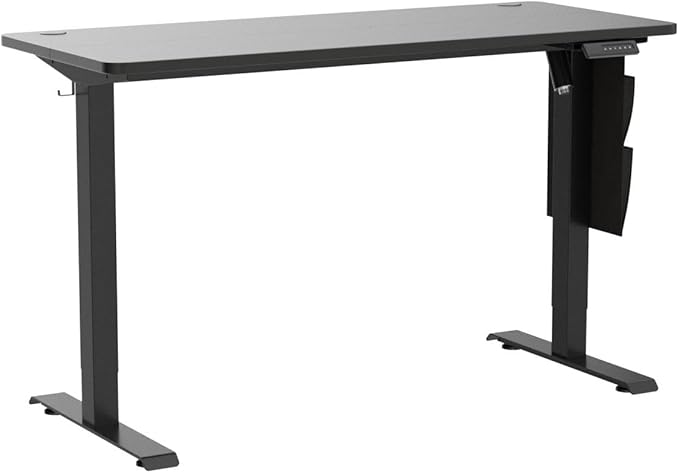 Marsail Standing Desk Adjustable Height, 55x24 Inch Electric Standing Desk with Storage Bag, Stand up Desk for Home Office Computer Desk Memory Preset with Headphone Hook