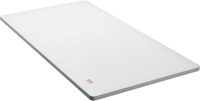 VEVOR One-Piece Particle Board Desktop Universal Tabletop, 55" D x 28" W x 1" H, White