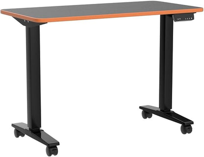 Monomi Height Adjustable Electric Standing Desk, 48 x 24 Inches Sit Stand up Desk, Memory Computer Home Office Desk (Black Frame+ Black Top)