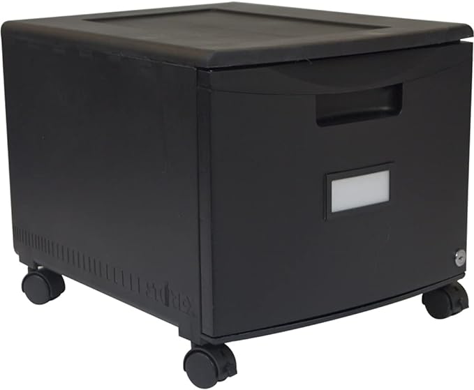Storex 61264B01C File Cabinet, 1-Pack, Black