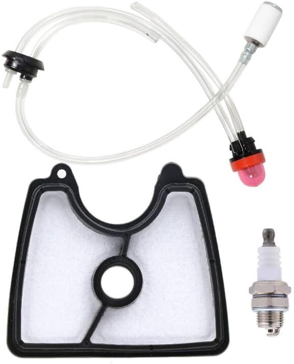 FitBest 581798001 Fuel Line Filter Primer Bulb Kit 545112101 Air Filter for Husqvarna 125B 125BX 125BVX Handheld Leaf Blower