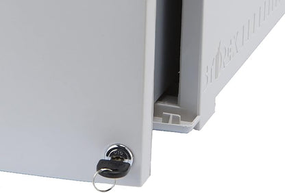 Storex 61261B01C File Cabinet, 1-Pack, Grey/Dark Grey