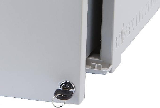 Storex 61310A01C File Cabinet, 1-Pack, Grey/Dark Grey