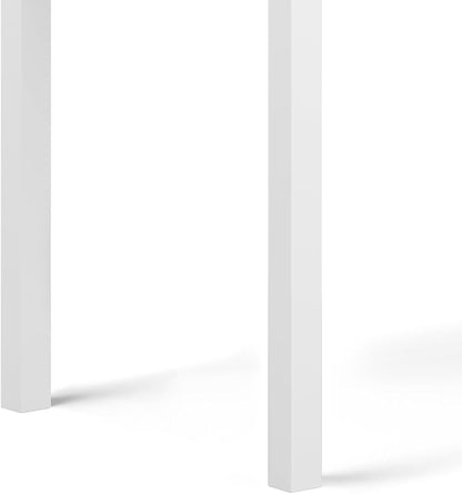 SIMPLIHOME Hollander Solid Wood Contemporary 60 Inch Wide Desk in White, for The Office Desk, Writing Table, Workstation and Study Table Distressed Dark Brown