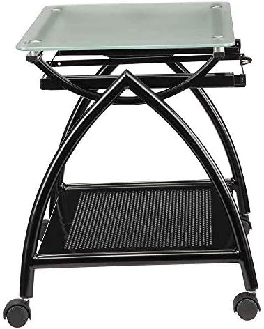 OSP Designs NWP30-BK Office Star Newport Powder Coated Steel Frame Mobile File Holder, Black
