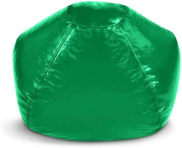 Wet Look Vinyl Bean Bags, Jr Child, Green