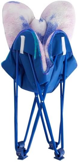Heritage Kids Sherpa Butterfly Chair, Blue