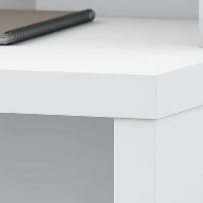 Office by kathy ireland Echo L Shaped Desk, Pure White/Pure White (ECH026PW)