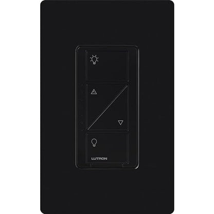 Lutron Caseta Original Smart Dimmer Switch (Lutron Smart Hub Required), for LED Lights, 150 Watt, Single-Pole/3-Way, No Neutral Required, PD-6WCL-BL, Black