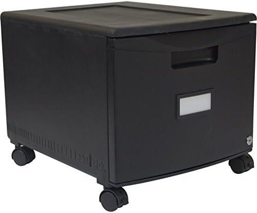 Storex 61264B01C File Cabinet, 1-Pack, Black