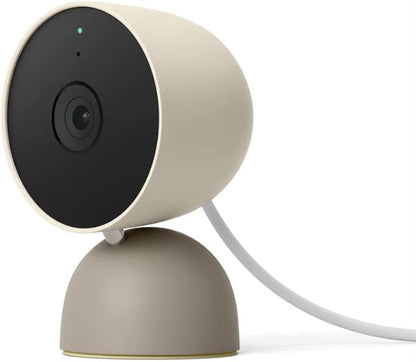 Google Nest Security Cam (Wired) - 2nd Generation - Linen, 1080p, Motion Only