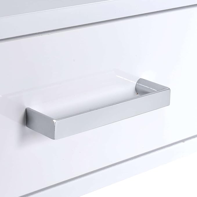 Acme Coleen Home Office Desk in White and Chrome