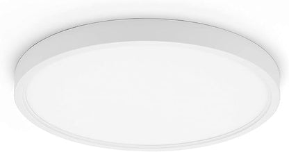 TALOYA 18 Inch Flush Mount Light Fixture Led,Compatible with Alexa Google Assistant Smart Life App,Sleek Round Ceiling Fixture,36+4W Main Light and RGB Night Light Adjustable,Enabled by 2.4G Wi-Fi