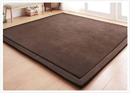 Children Play Mat, V-mix Handmade Weaving Plush Foam Play Crawling Rugs for Baby, Toddler, and Children Play Blanket, Yoga Mat, Exercise Mat-Cushy- Soft & Thick Hypoallergenic, Non-Toxic, Reversible