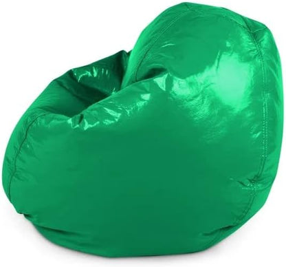 Wet Look Vinyl Bean Bags, Jr Child, Green