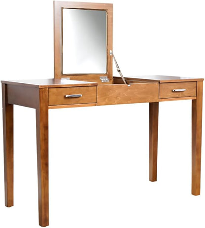 Hives & Honey Parsons Writing Vanity Computer Desk Office Furniture - Walnut