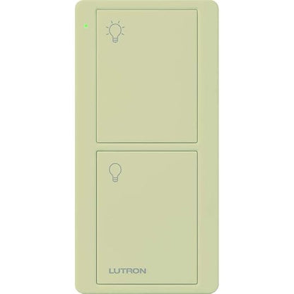 Lutron Pico Remote for Caseta Smart Switch, 2-Button Control , On/Off Control, For Table Top or Wallmount Use, PJ2-2B-GIV-L01, Ivory