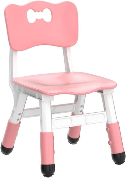 Kids' Desk Chairs Adjustable Height is Suitable for Children's Chairs Used in Families, Schools and Day-Care Between 2-10 Years Old The Max Bearing Capacity is 220LB(6PCS-Beige)