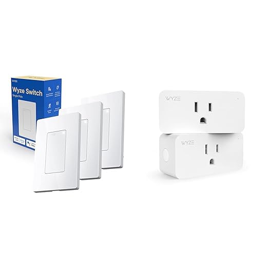 Wyze Switch (3-Pack) and Wyze Plug (2-Pack) Bundle