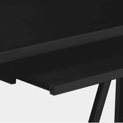 SIMPLIHOME Dylan SOLID WOOD Modern Industrial 60 inch Wide Home Office Desk, Writing Table, Workstation, Study Table Furniture in Black