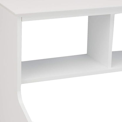Amazon Basics Children's Multi-Functional 3 Shelf Bookcase and Toy Storage Bin, White, 14.84" D x 31.25" W x 24.56" H