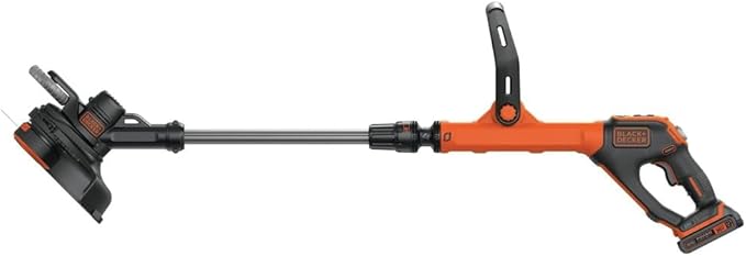 Black & Decker LSW221LSTE525-BNDL 20V MAX Cordless Sweeper Kit and 20V MAX EASYFEED 12 in. Cordless String Trimmer/Edger Kit with 3 Batteries (1.5 Ah) Bundle
