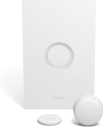Philips Hue Wireless Smart Light Switch Button, White - 1 Pack - Portable and Battery Powered - Smart Home Control - Requires Hue Bridge - Easy, No-Wire Installation