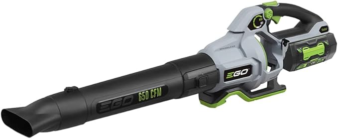 EGO Power+ LB6504 650 CFM Variable-Speed 56-Volt Lithium-ion Cordless Leaf Blower 5.0Ah Battery and Charger Included