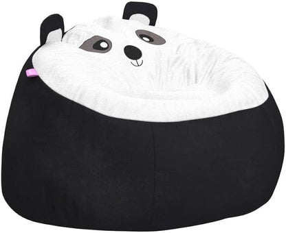Posh Creations Cute Soft and Comfy Bean Bag Chair for Kids, Animal - Panda