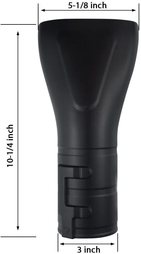 197889-6 Blower Flat End Nozzle, Compatible with 18V X2 36V Hand held Blower, Fits XBU03 & XBU02Z Model