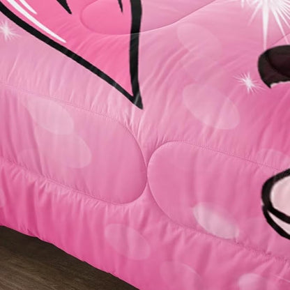 Black Girl Comforter Set Full for Kids,Black Girl Magic Bedding Set,Cuet Black Princess Girl Comforter Black Queen Melanin Bedroom Bed Set
