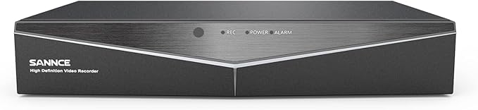 SANNCE 5MP Lite 8 Channel Security Camera DVR, H.264+ Hybrid 5-in-1 Surveillance DVR Recorder, Supports 2MP TVI AHD CVI CVBS Analog IP Security Cameras, Remote Access, Motion Alert (NO Hard Drive)