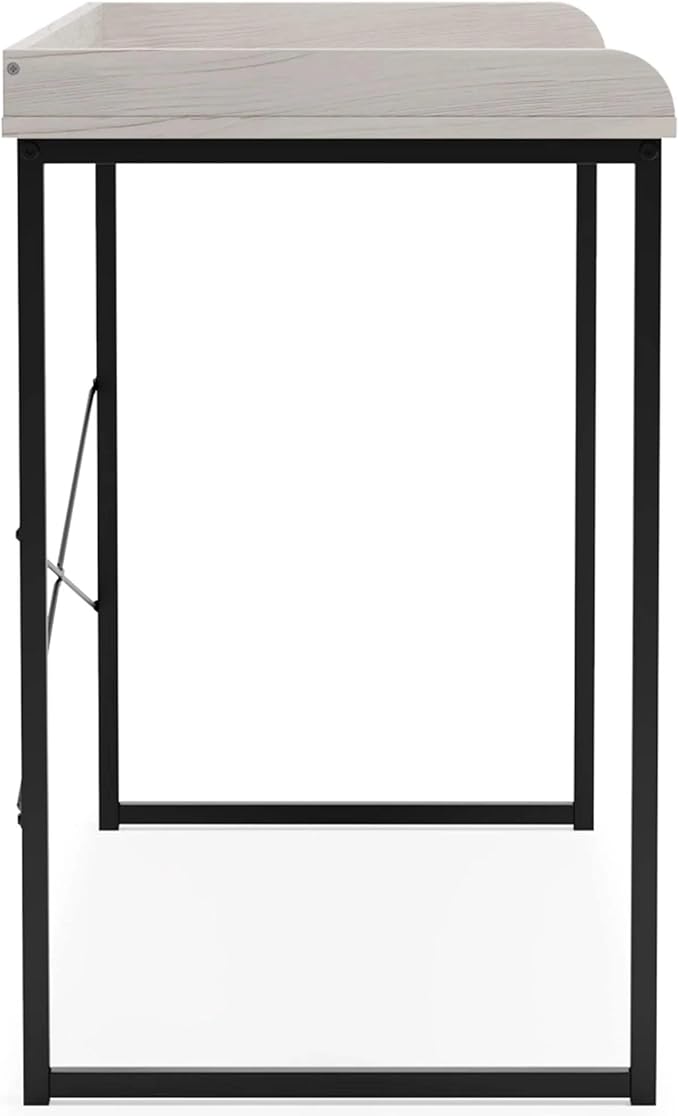 Signature Design by Ashley Bayflynn 32" Modern Home Office Desk, White & Black