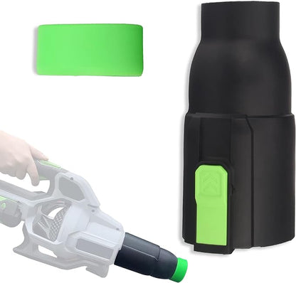 Car Drying Nozzle for EGO Leaf Blower, for Replace Blower 530, 575, 580,615, 650, 765, Bare Car Drying (8" Long) & Green Protective Silicone Band