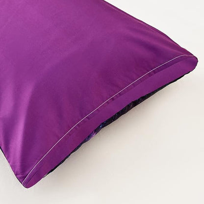 5Pcs Galaxy Bedding Set for Girls,Galaxy Purple Comforter Set Twin,Girls Purple Bedding Set Twin,Comforter for Children Boys Girls Teen Kids,Bedroom Decoration Twin 5Pcs
