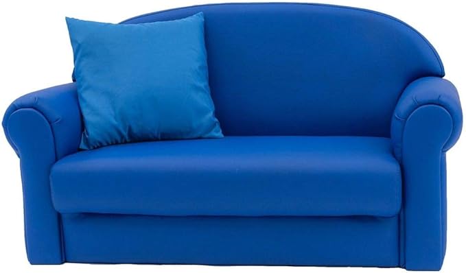 Children's Factory As We Grow Toddler Sofa, Blue, CF805-197, Flexible Seating for Daycare or Preschool, Kids Reading Couch, Playroom Furniture