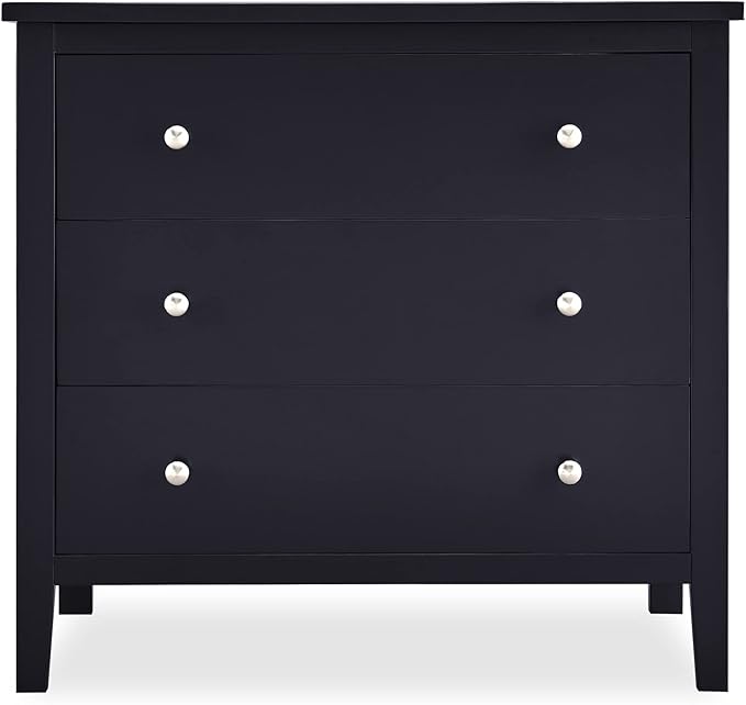 Delta Children Campbell 3 Drawer Dresser, Midnight Grey