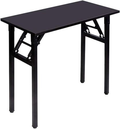 SDHYL 31.5inchesNo Assembly Foldable Computer Desk for Home Office Workstation, Study and Writing, Black
