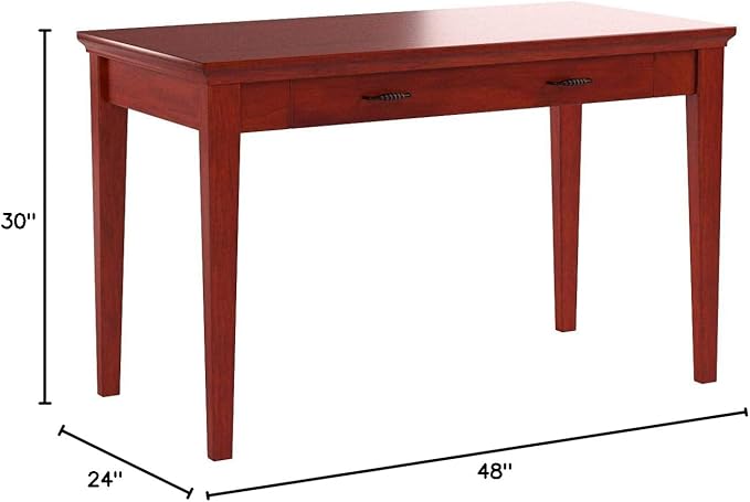 Leick Home 87400 Laptop Desk with Drop Front Keyboard Drawer, Westwood Cherry