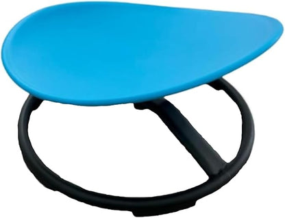 Giggle & Play Kids Swivel Chair, Sensory Spinning Chair, Body Balance Physical Therapy Equipment, Autism Swivel Chair, Montessori Carousel Spinning Toy Chair - 360° Sit and Spin (Blue)