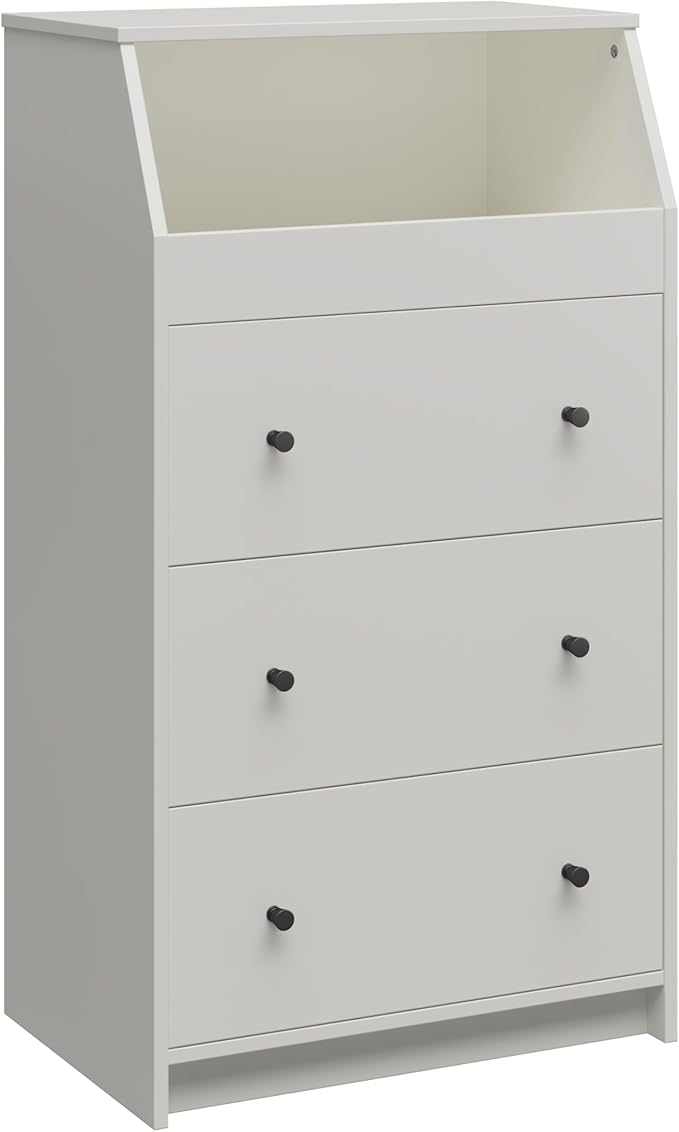 Ameriwood Home The Loft 3 Drawer Dresser, White