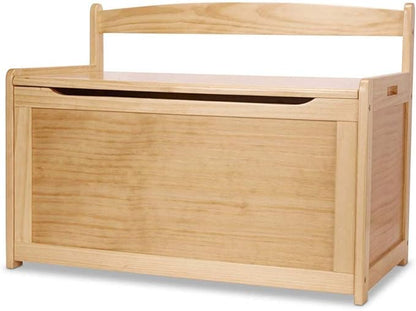 Melissa & Doug- Light Wood Furniture for Playroom, Blonde - Kids Wooden Toy Box Storage Organizer, Children's Furniture Toy Chest