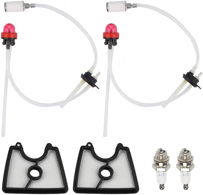 581798001 Fuel Line 581798001 Air Filter Kit for Husqvarna 125B Fuel Line Kit 125 B 125BX 125BVX Handheld Leaf Blower with Fuel Filter Grommet Primer Bulb Spark Plug