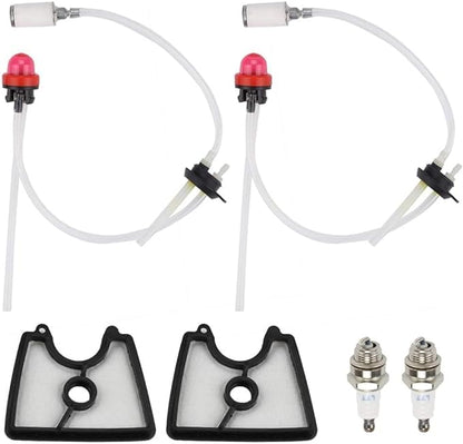 581798001 Fuel Line 581798001 Air Filter Kit for Husqvarna 125B Fuel Line Kit 125 B 125BX 125BVX Handheld Leaf Blower with Fuel Filter Grommet Primer Bulb Spark Plug