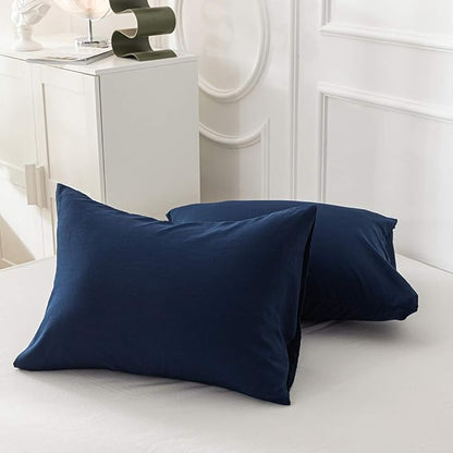 Solid Navy Comforter Set Twin Navy Blue Bedding Set Soft Pure Navy Blue Bedding Quilt Set Kids Teens Adult Navy Blue Blanket Women Breathable Durable Bed Comforter Set Dark Navy Bedding Set