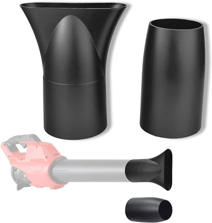 Leaf Blower Flat Nozzle and Flare Nozzle Tip Compatible with Milwaukee Leaf Blower 2724-20 2724-21, touchless Quick Drying, Cleaning and Other uses., Easy to Install and Remove.(Black)