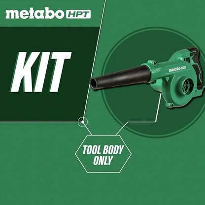 Metabo HPT 18V MultiVolt™ Cordless Li-Ion Compact Blower | Tool Only - No Battery | Variable Speed | 3 Speed Selector to Reduce Fatigue | 124 CFM | 213 MPH | Lifetime Tool Warranty | RB18DCQ4